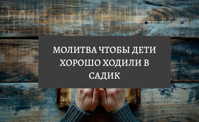 чтобы дети спокойно ходили в садик